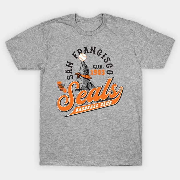 San Francisco Seals T-Shirt by MindsparkCreative